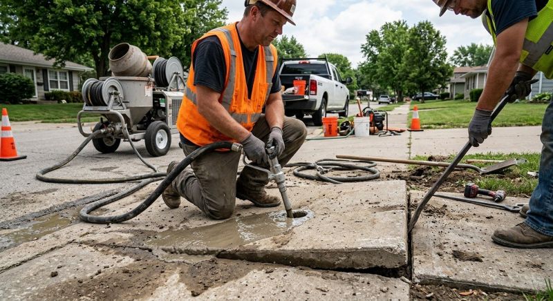 Concrete Sidewalk Installation